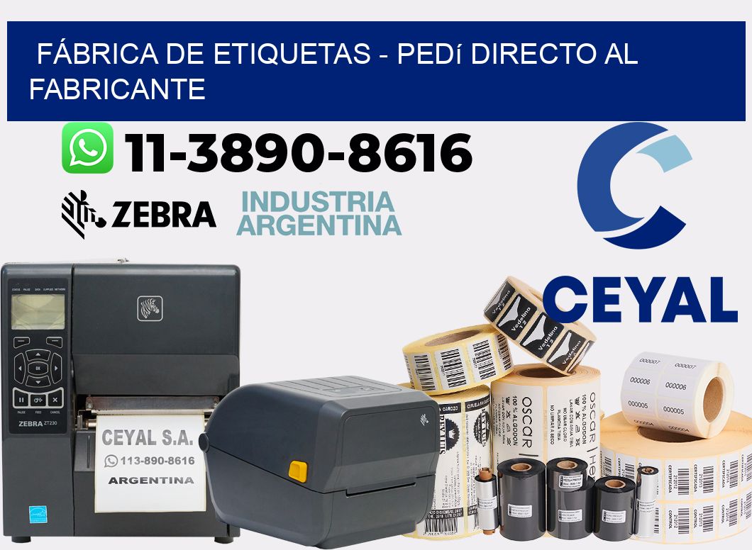 FÁBRICA DE ETIQUETAS - Pedí directo al fabricante