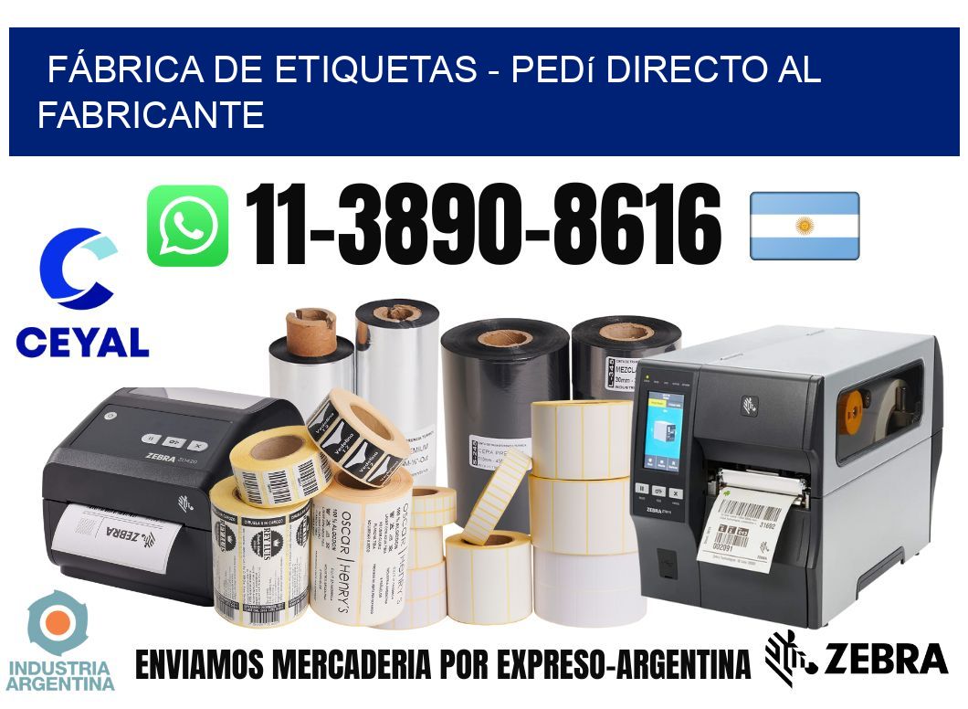 FÁBRICA DE ETIQUETAS – Pedí directo al fabricante