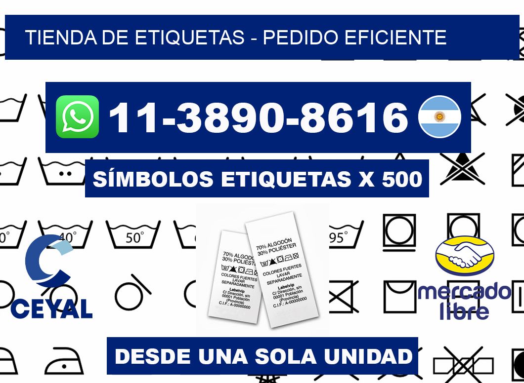 TIENDA DE ETIQUETAS - Pedido eficiente
