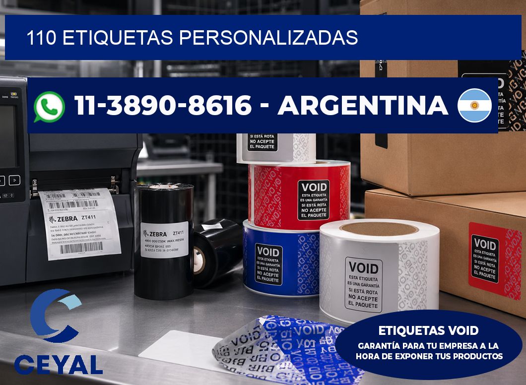 110 ETIQUETAS PERSONALIZADAS