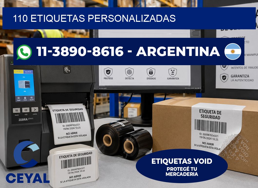 110 ETIQUETAS PERSONALIZADAS