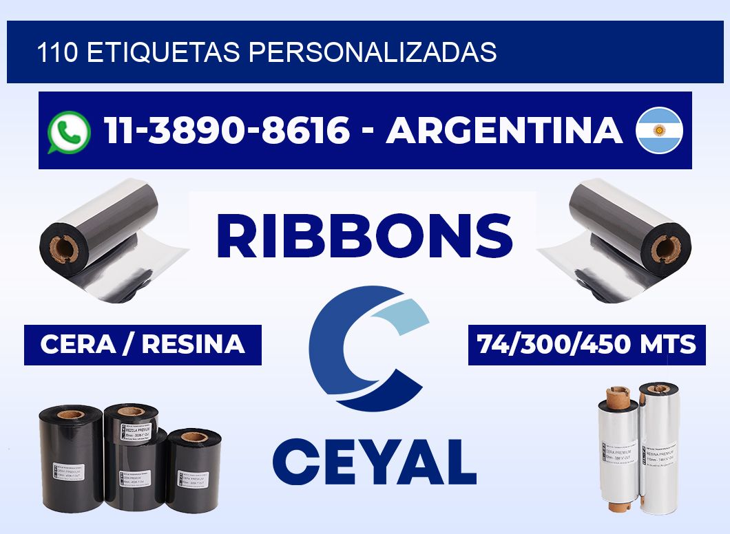 110 ETIQUETAS PERSONALIZADAS