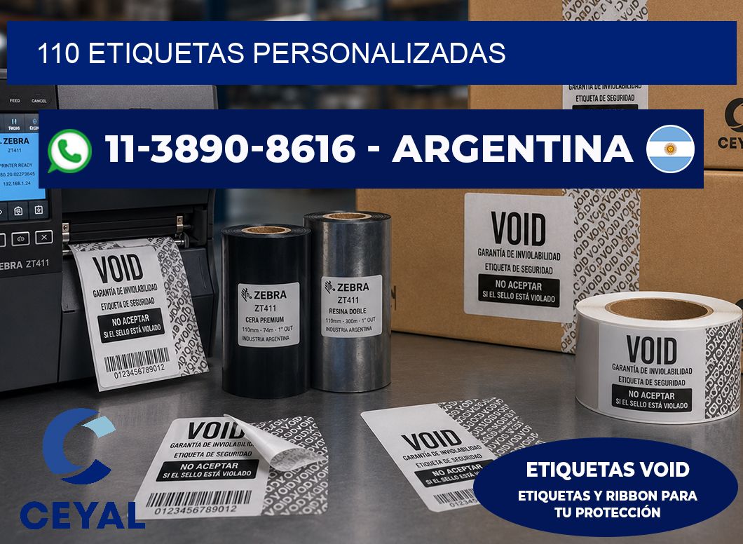 110 ETIQUETAS PERSONALIZADAS