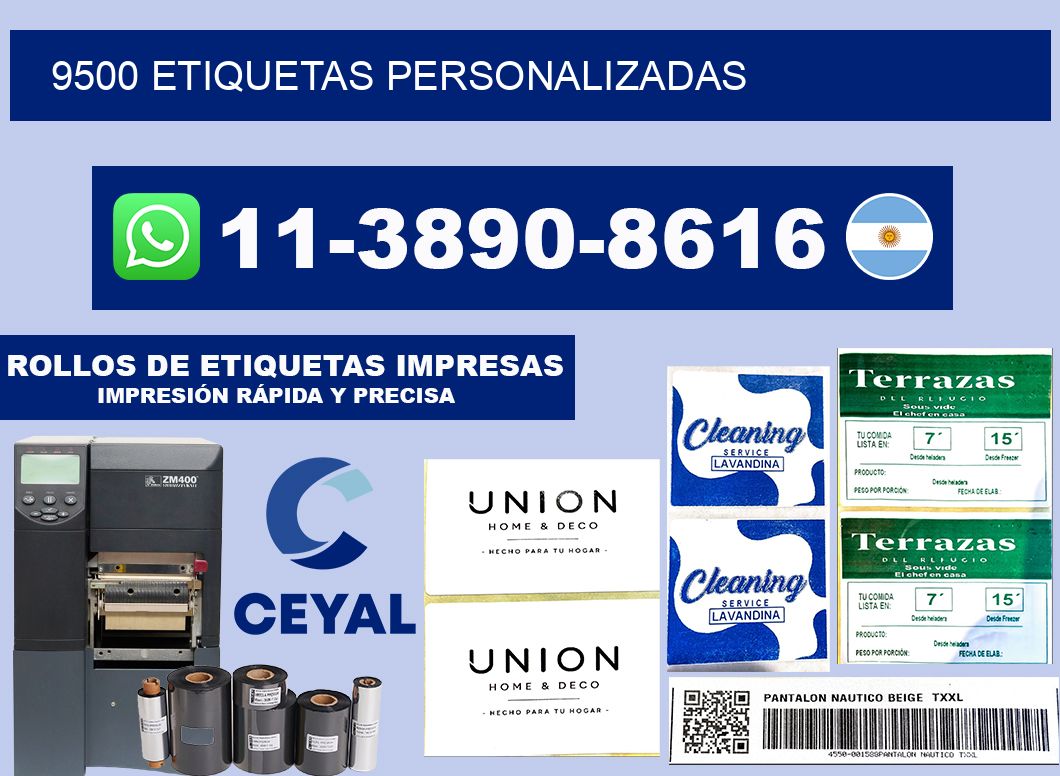 9500 ETIQUETAS PERSONALIZADAS