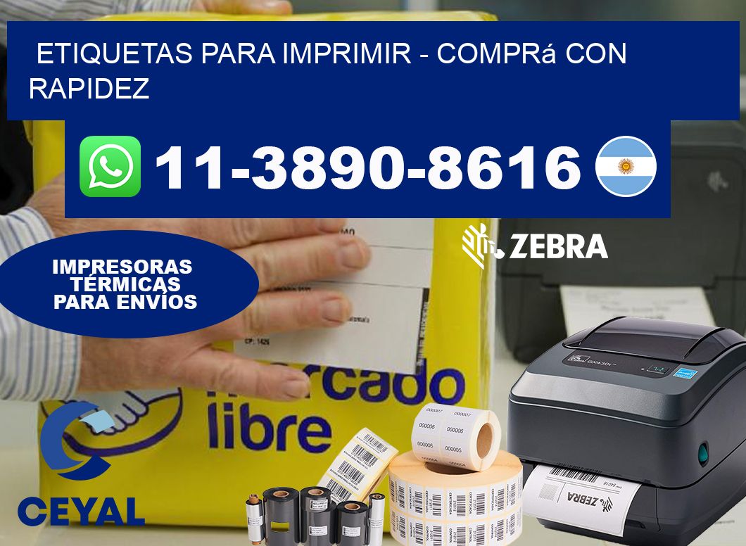 ETIQUETAS PARA IMPRIMIR – Comprá con rapidez