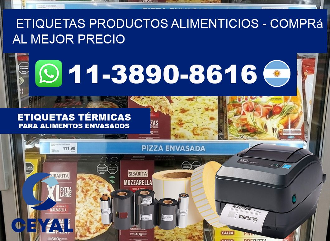ETIQUETAS PRODUCTOS ALIMENTICIOS – Comprá al mejor precio
