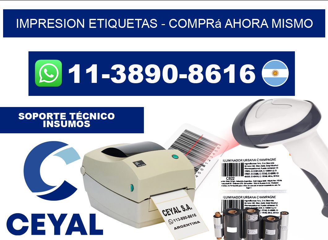 IMPRESION ETIQUETAS - Comprá ahora mismo