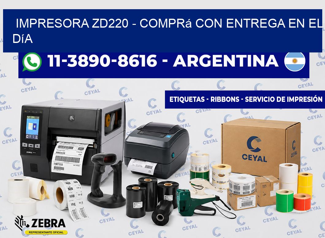 IMPRESORA ZD220 - Comprá con entrega en el día
