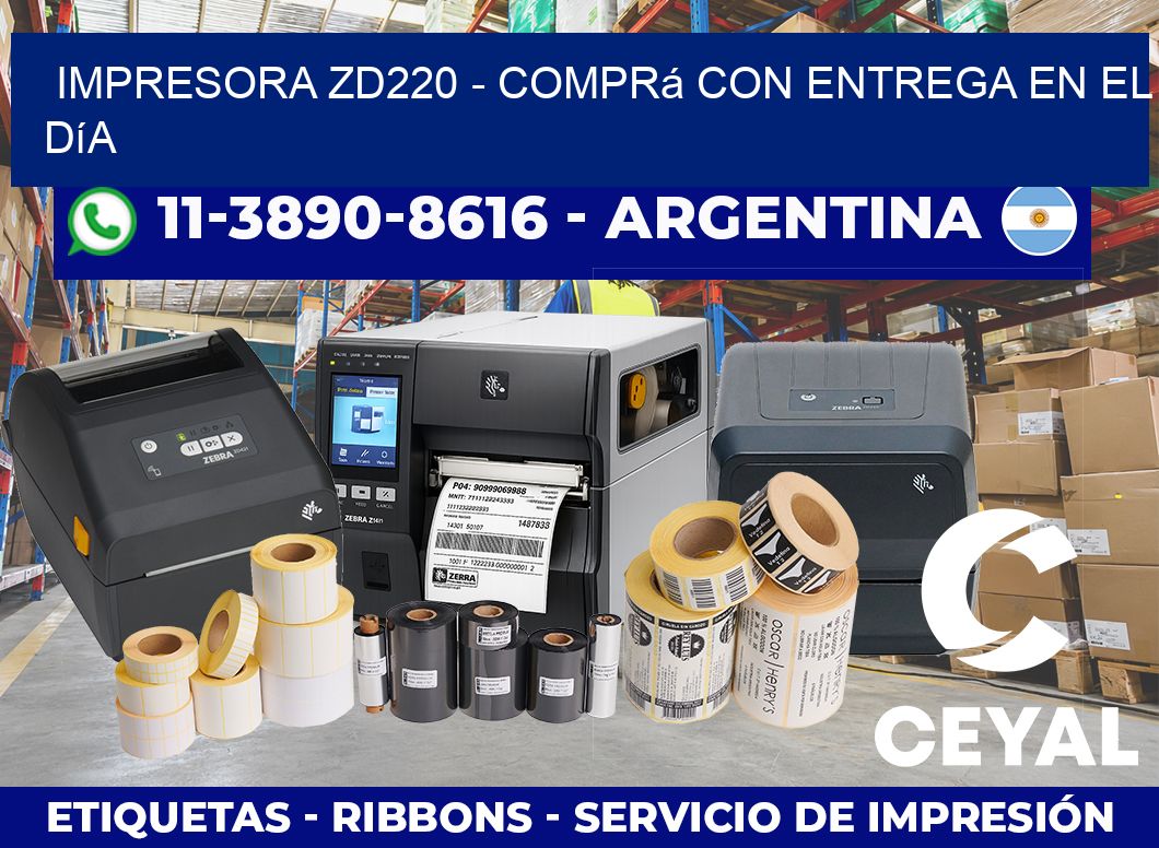 IMPRESORA ZD220 – Comprá con entrega en el día