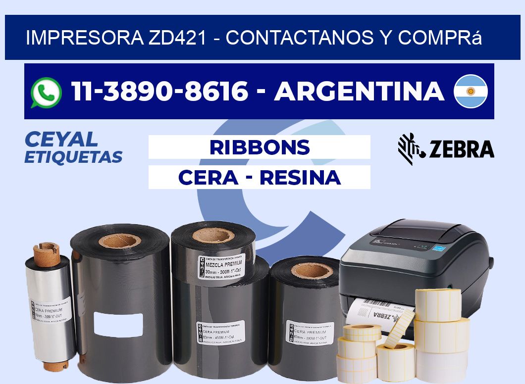 IMPRESORA ZD421 - Contactanos y comprá