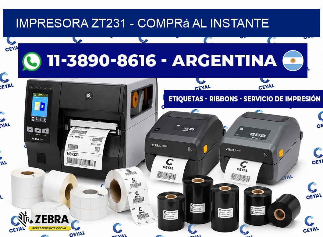 IMPRESORA ZT231 - Comprá al instante
