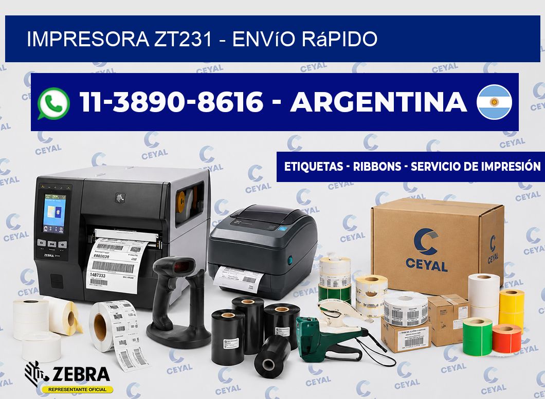 IMPRESORA ZT231 - Envío rápido