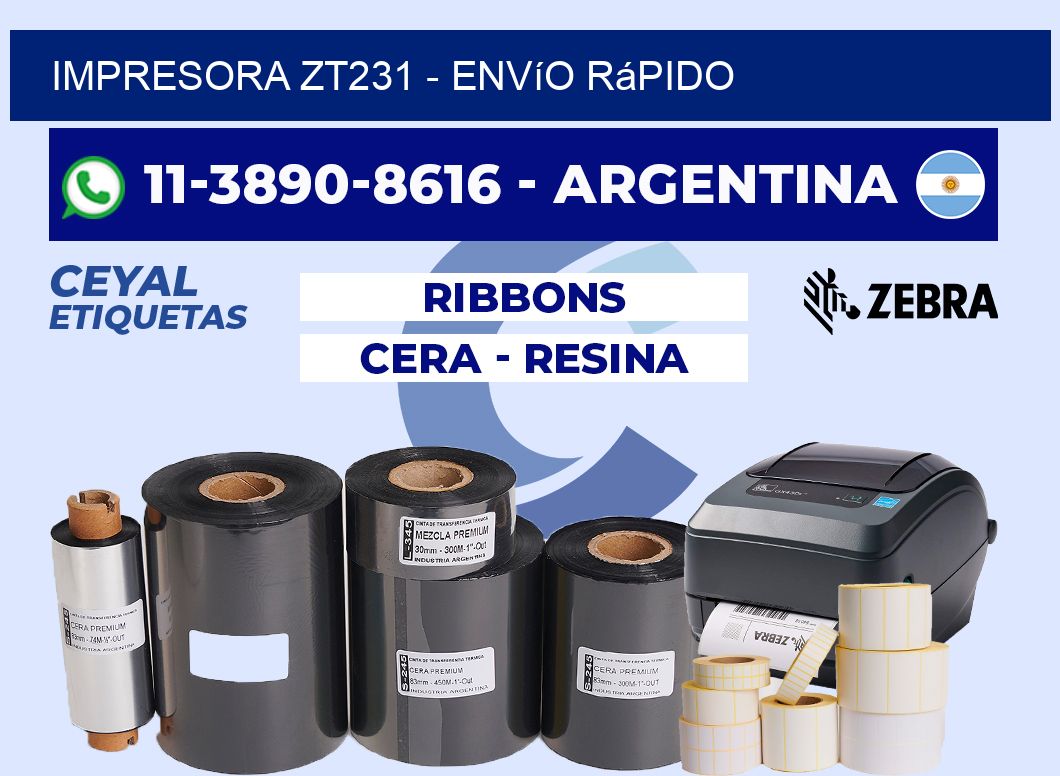 IMPRESORA ZT231 - Envío rápido