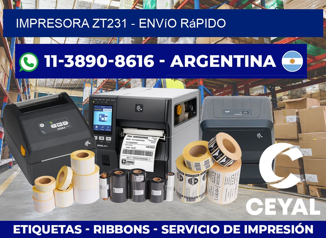 IMPRESORA ZT231 – Envío rápido