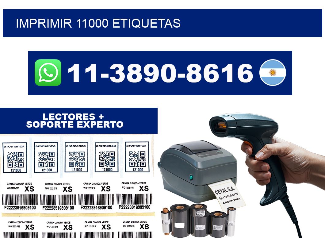 IMPRIMIR 11000 ETIQUETAS