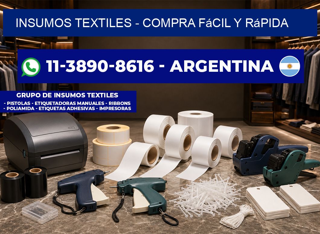 INSUMOS TEXTILES – Compra fácil y rápida