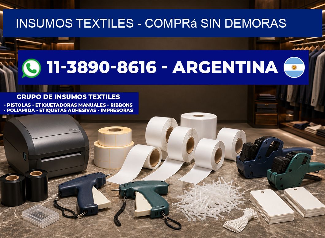 INSUMOS TEXTILES - Comprá sin demoras