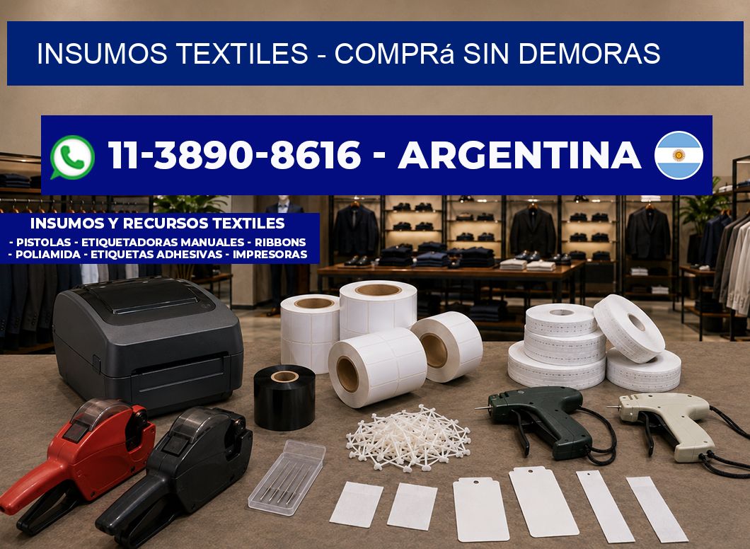 INSUMOS TEXTILES - Comprá sin demoras