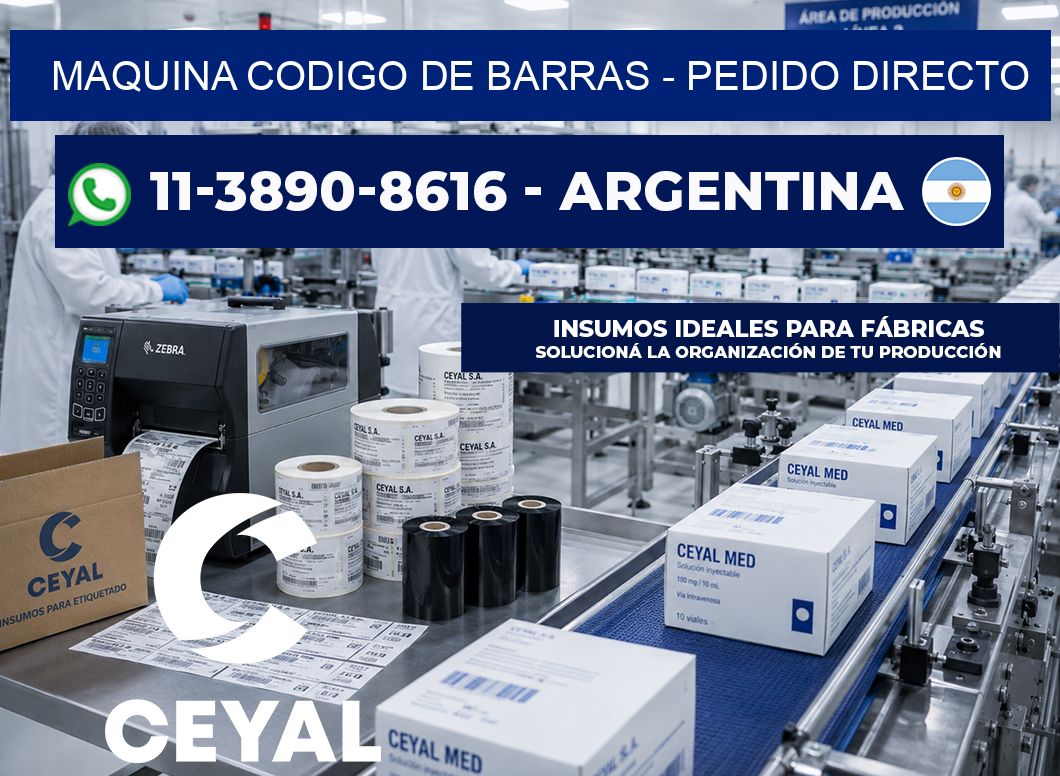MAQUINA CODIGO DE BARRAS – Pedido directo