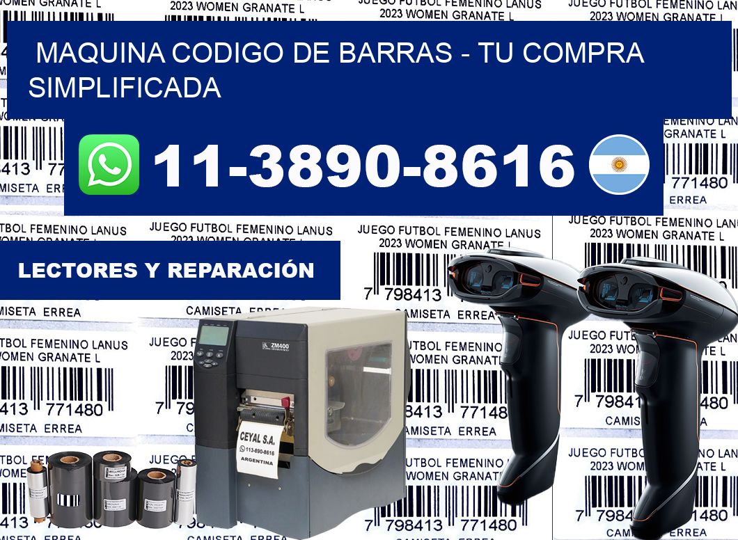 MAQUINA CODIGO DE BARRAS - Tu compra simplificada
