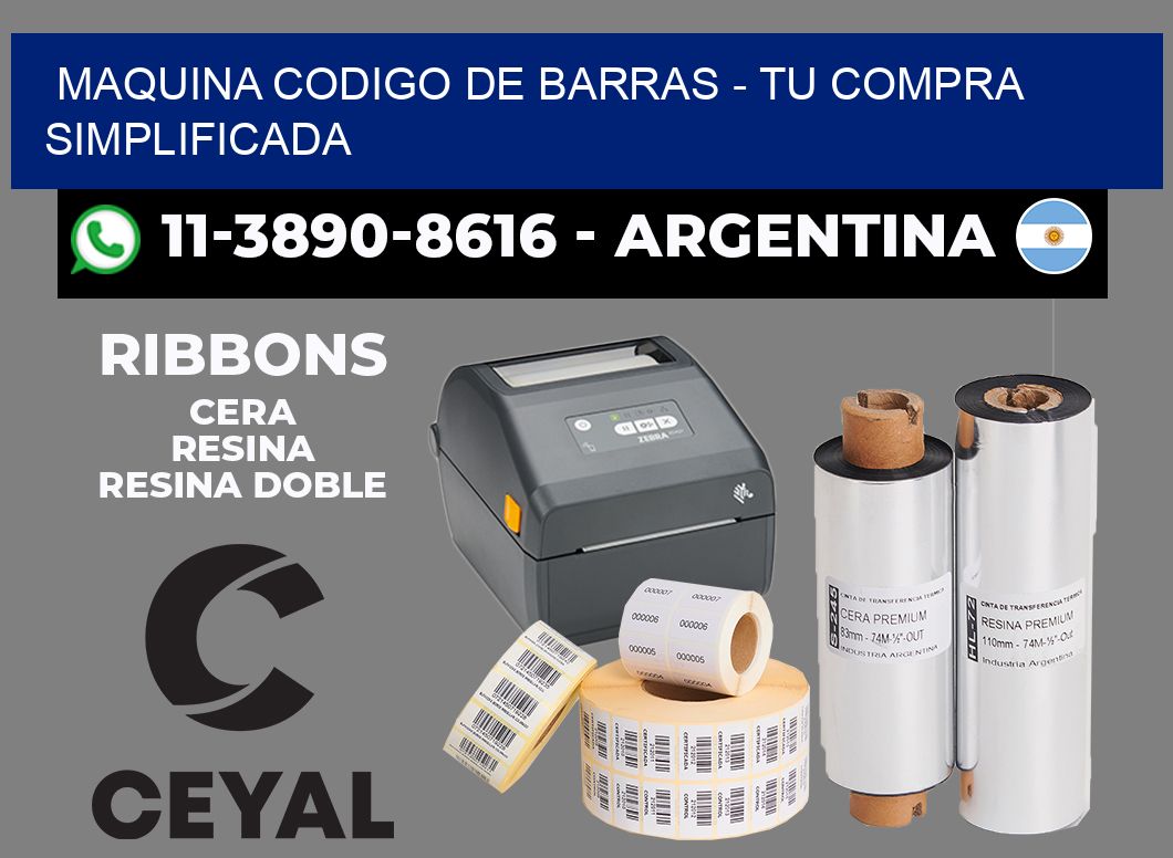 MAQUINA CODIGO DE BARRAS - Tu compra simplificada