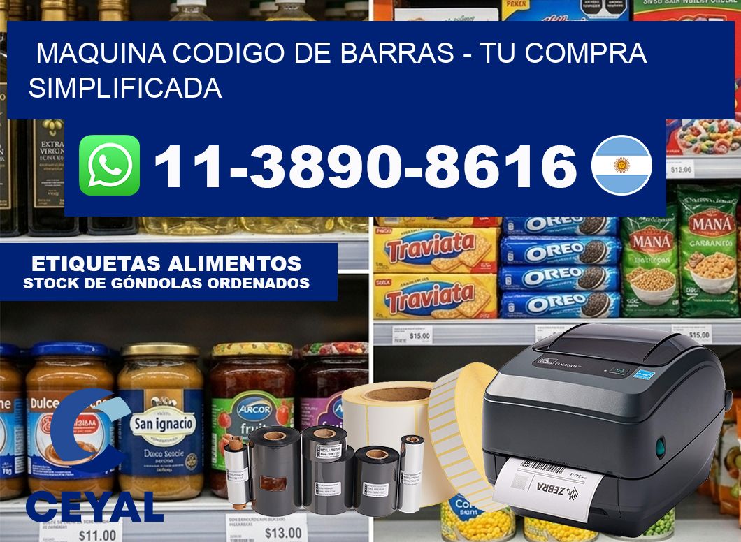 MAQUINA CODIGO DE BARRAS – Tu compra simplificada
