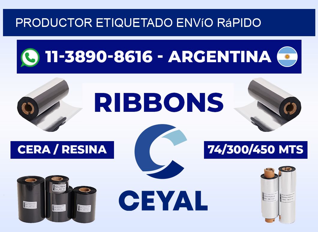 PRODUCTOR ETIQUETADO Envío rápido