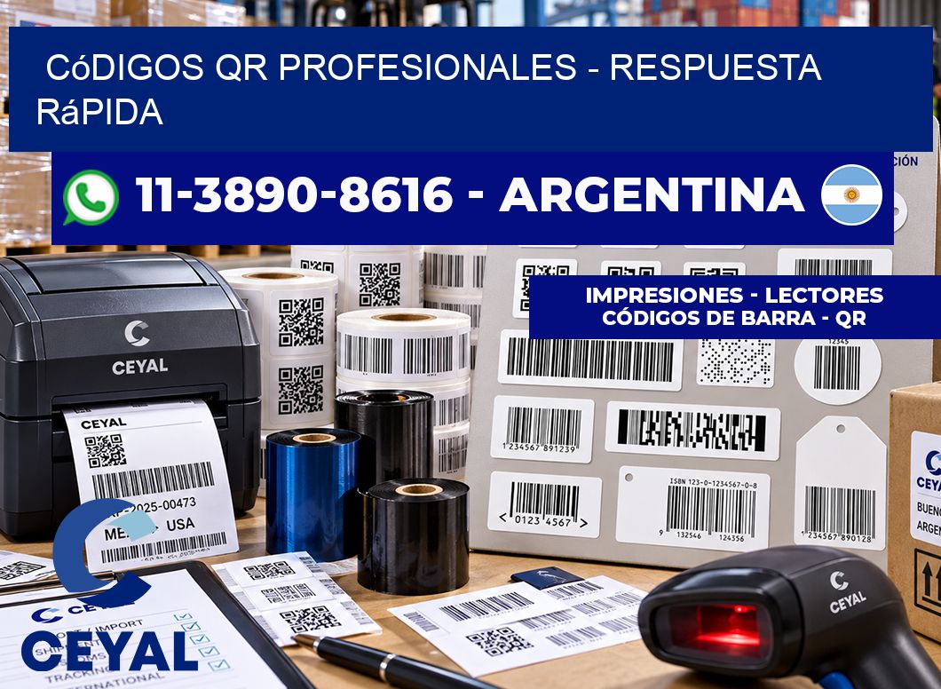 Códigos QR Profesionales - Respuesta rápida