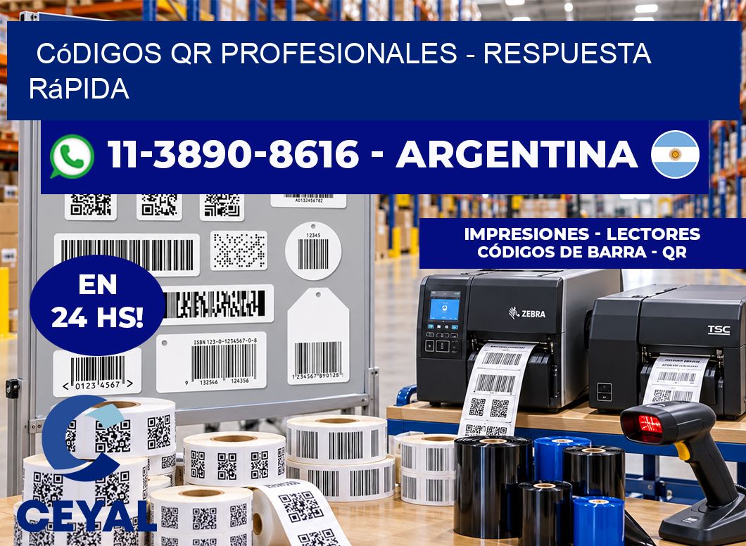 Códigos QR Profesionales – Respuesta rápida