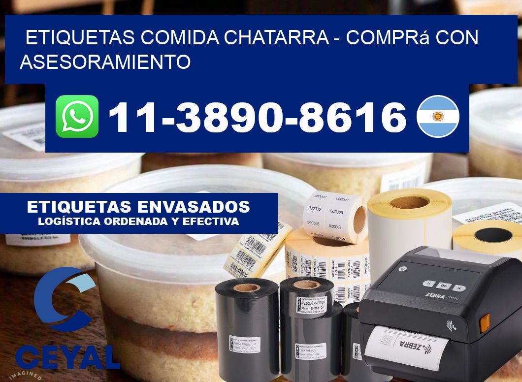 ETIQUETAS COMIDA CHATARRA - Comprá con asesoramiento