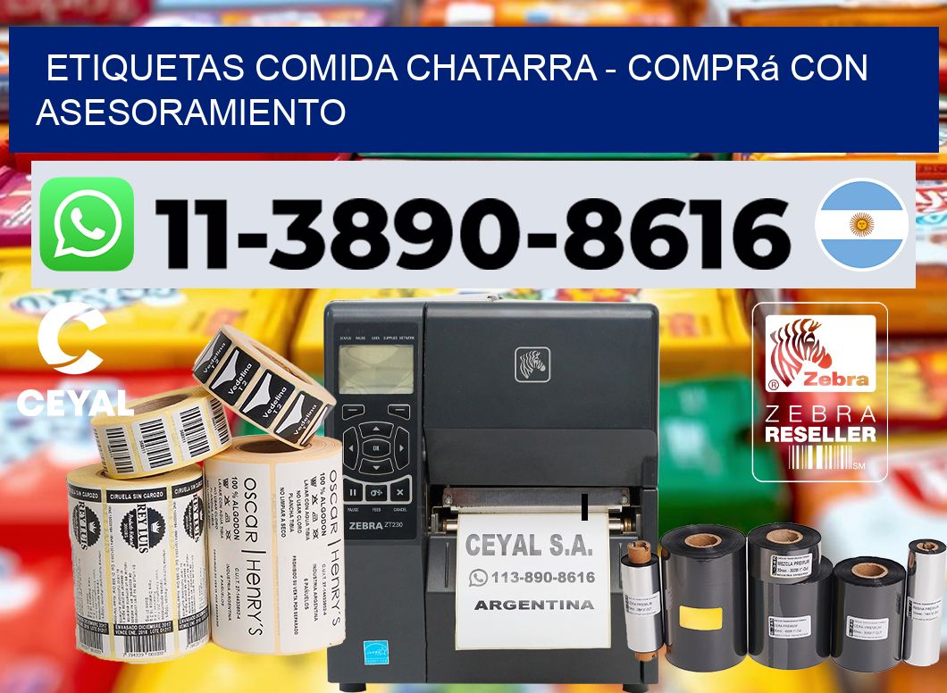 ETIQUETAS COMIDA CHATARRA - Comprá con asesoramiento