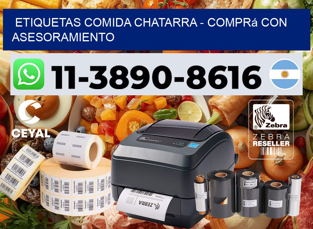 ETIQUETAS COMIDA CHATARRA - Comprá con asesoramiento