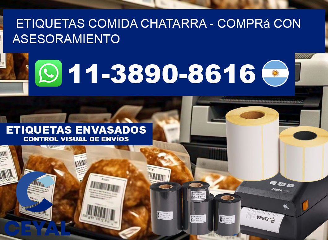 ETIQUETAS COMIDA CHATARRA - Comprá con asesoramiento