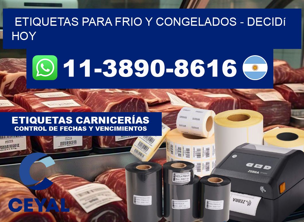 ETIQUETAS PARA FRIO Y CONGELADOS - Decidí hoy