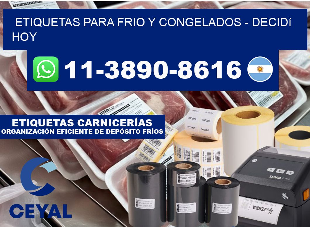 ETIQUETAS PARA FRIO Y CONGELADOS - Decidí hoy