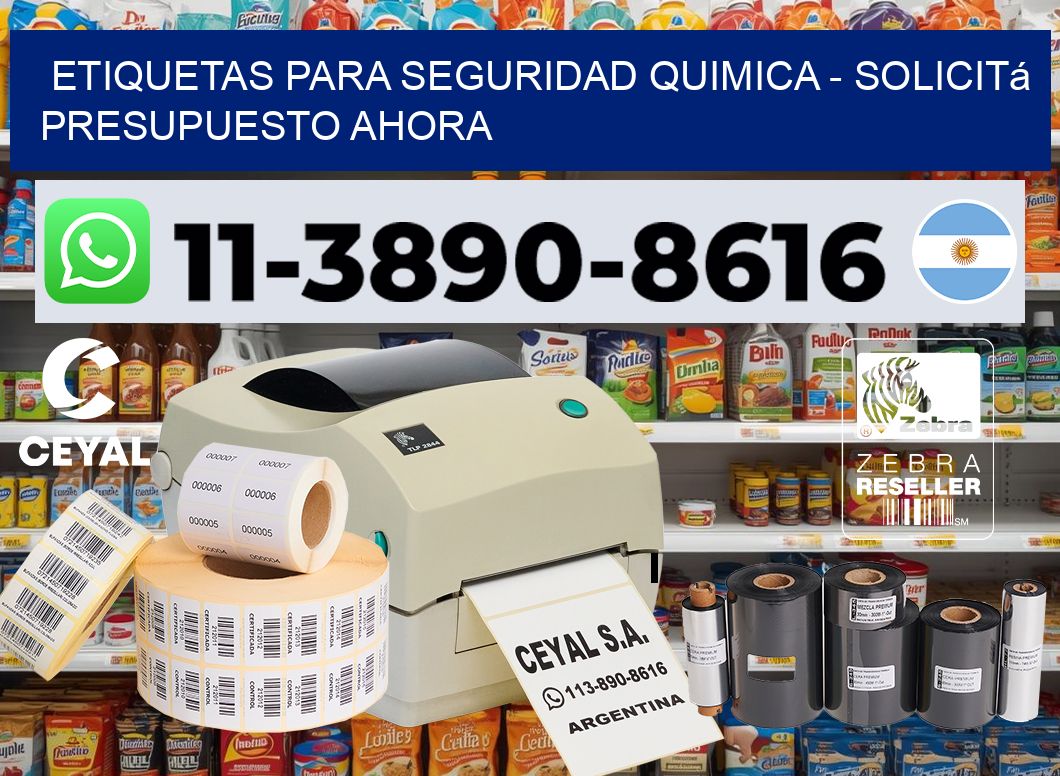 ETIQUETAS PARA SEGURIDAD QUIMICA - Solicitá presupuesto ahora