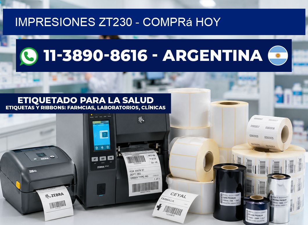 Impresiones ZT230 - Comprá hoy