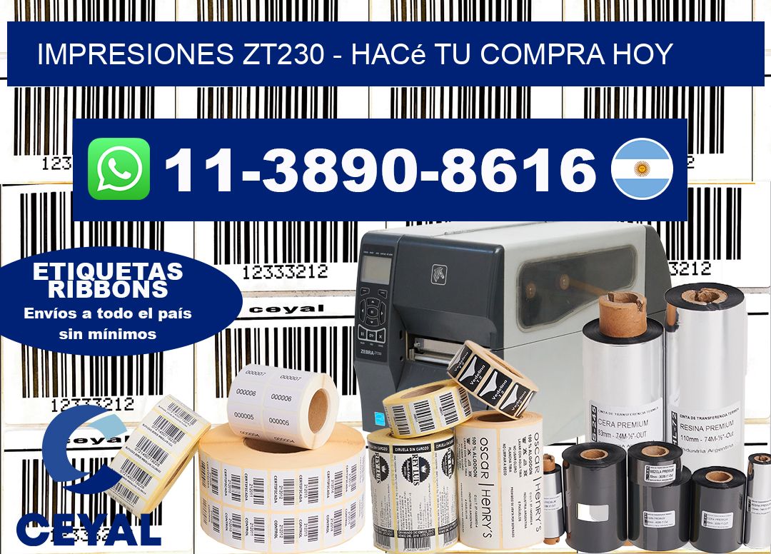 Impresiones ZT230 - Hacé tu compra hoy