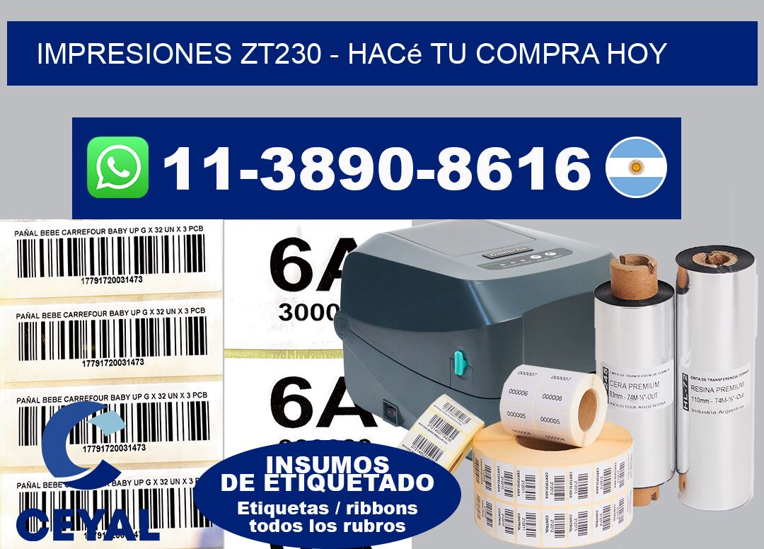 Impresiones ZT230 – Hacé tu compra hoy