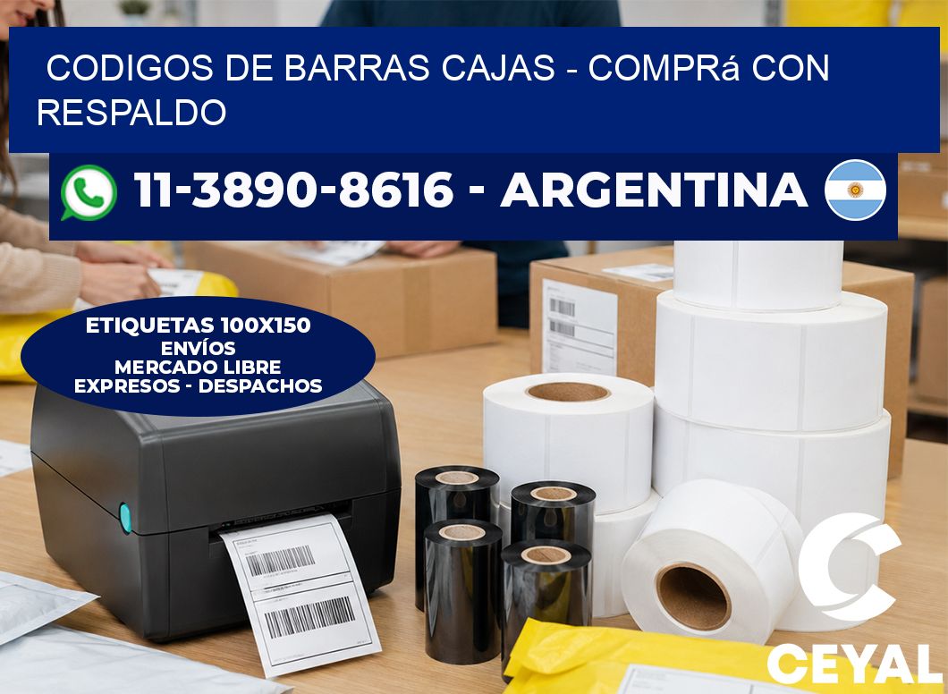 codigos de barras cajas - Comprá con respaldo