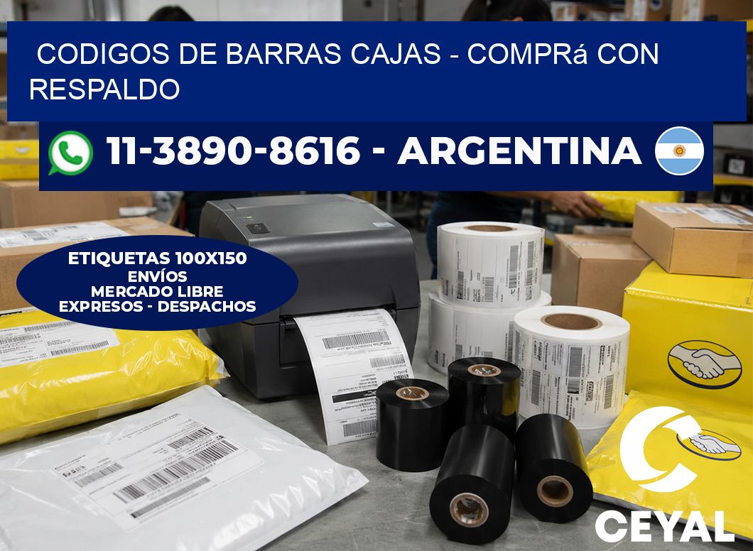 codigos de barras cajas - Comprá con respaldo