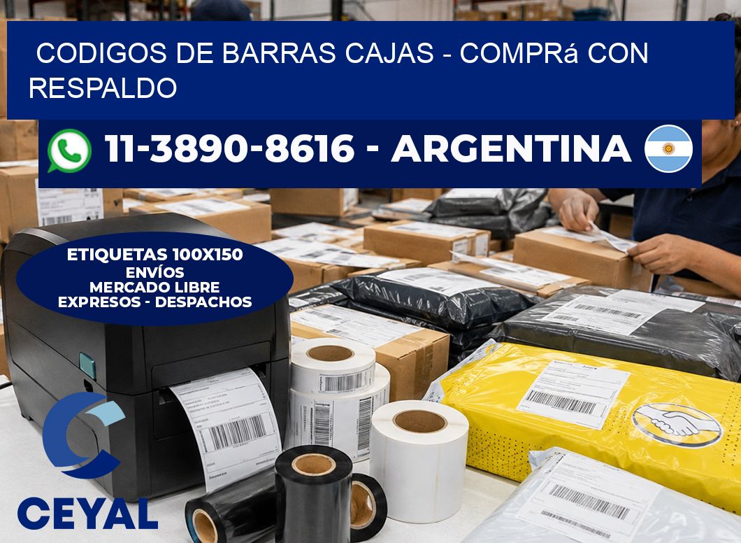 codigos de barras cajas - Comprá con respaldo