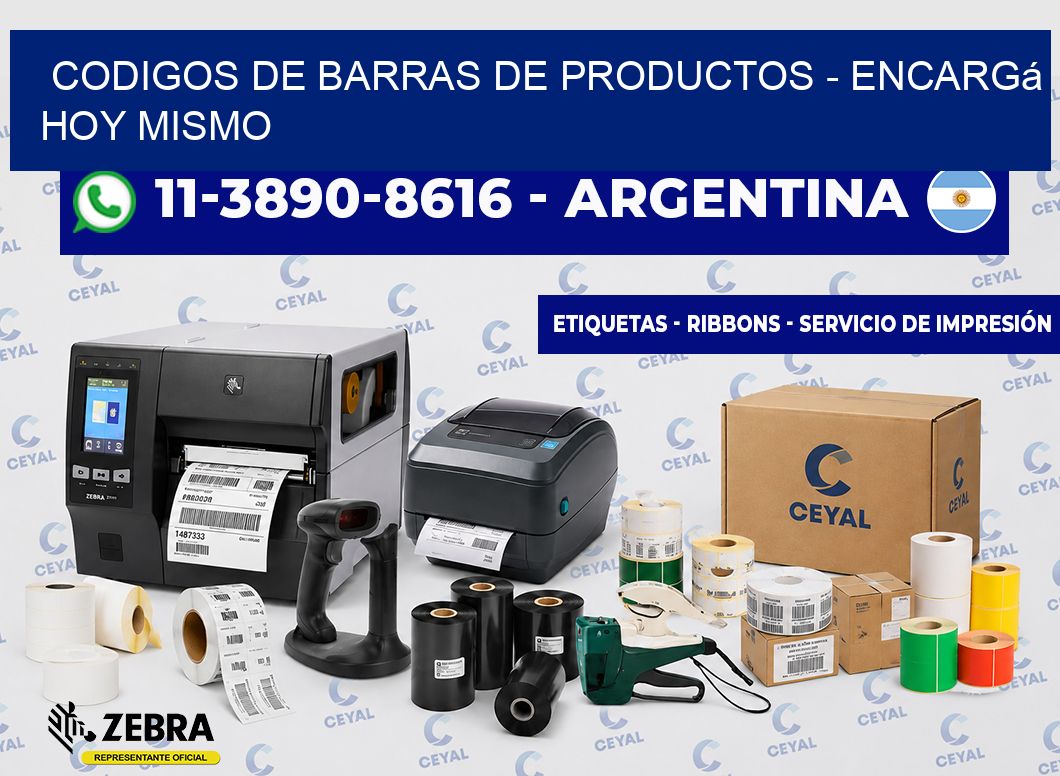 codigos de barras de productos - Encargá hoy mismo