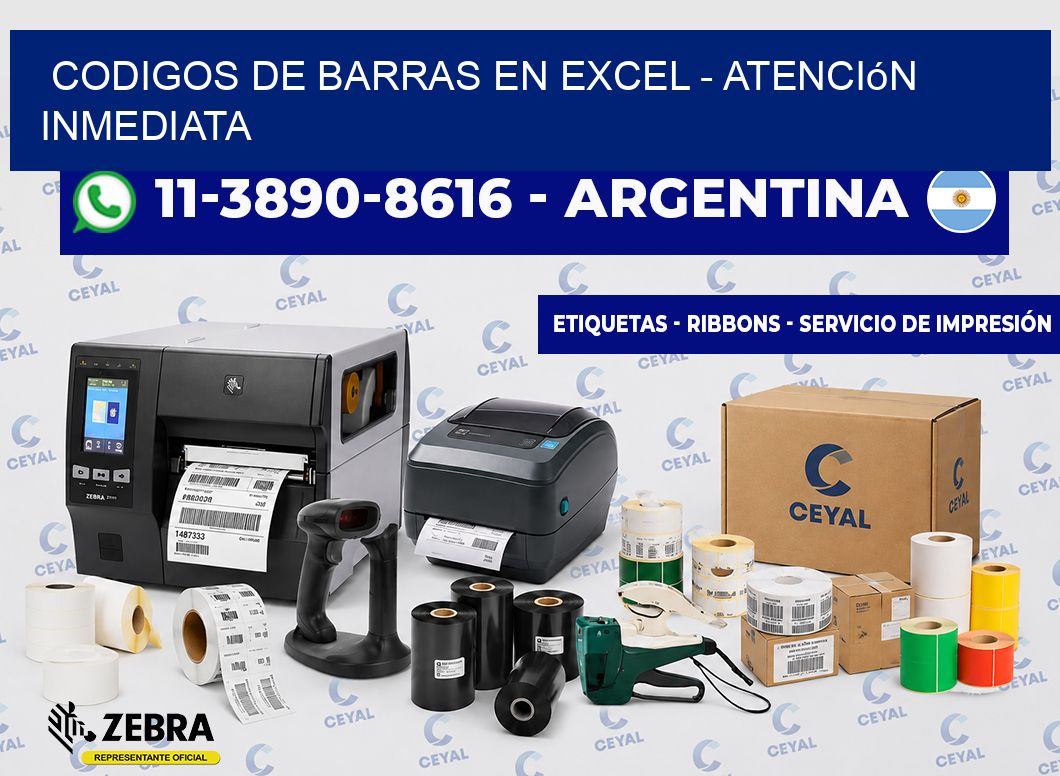 codigos de barras en excel - Atención inmediata