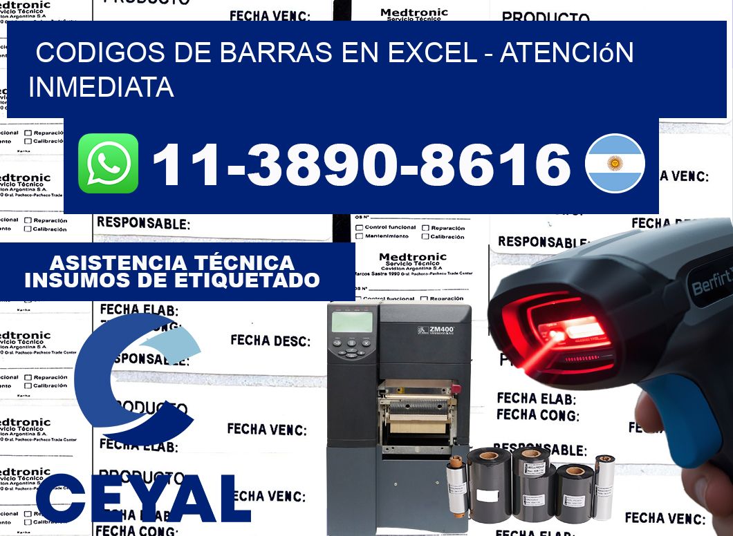 codigos de barras en excel - Atención inmediata