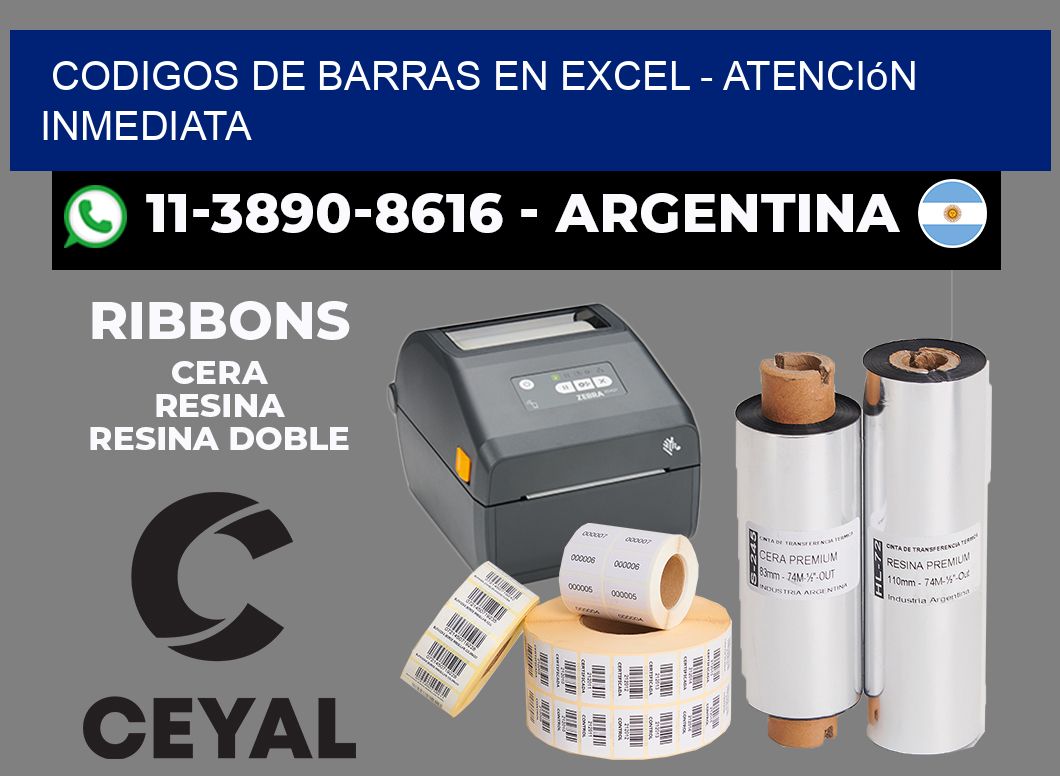 codigos de barras en excel - Atención inmediata