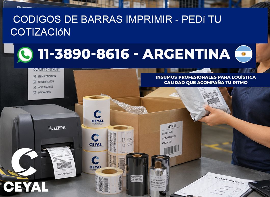 codigos de barras imprimir - Pedí tu cotización