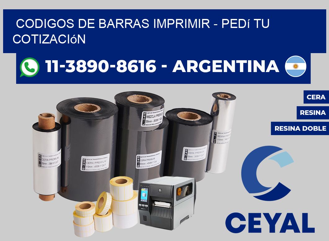 codigos de barras imprimir - Pedí tu cotización