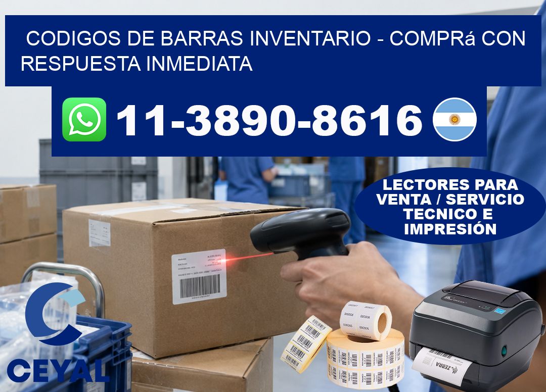 codigos de barras inventario - Comprá con respuesta inmediata