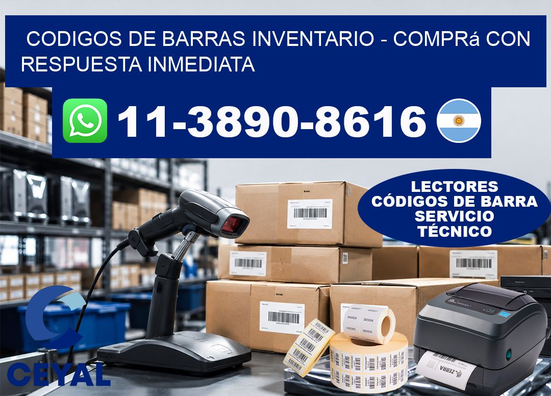 codigos de barras inventario - Comprá con respuesta inmediata